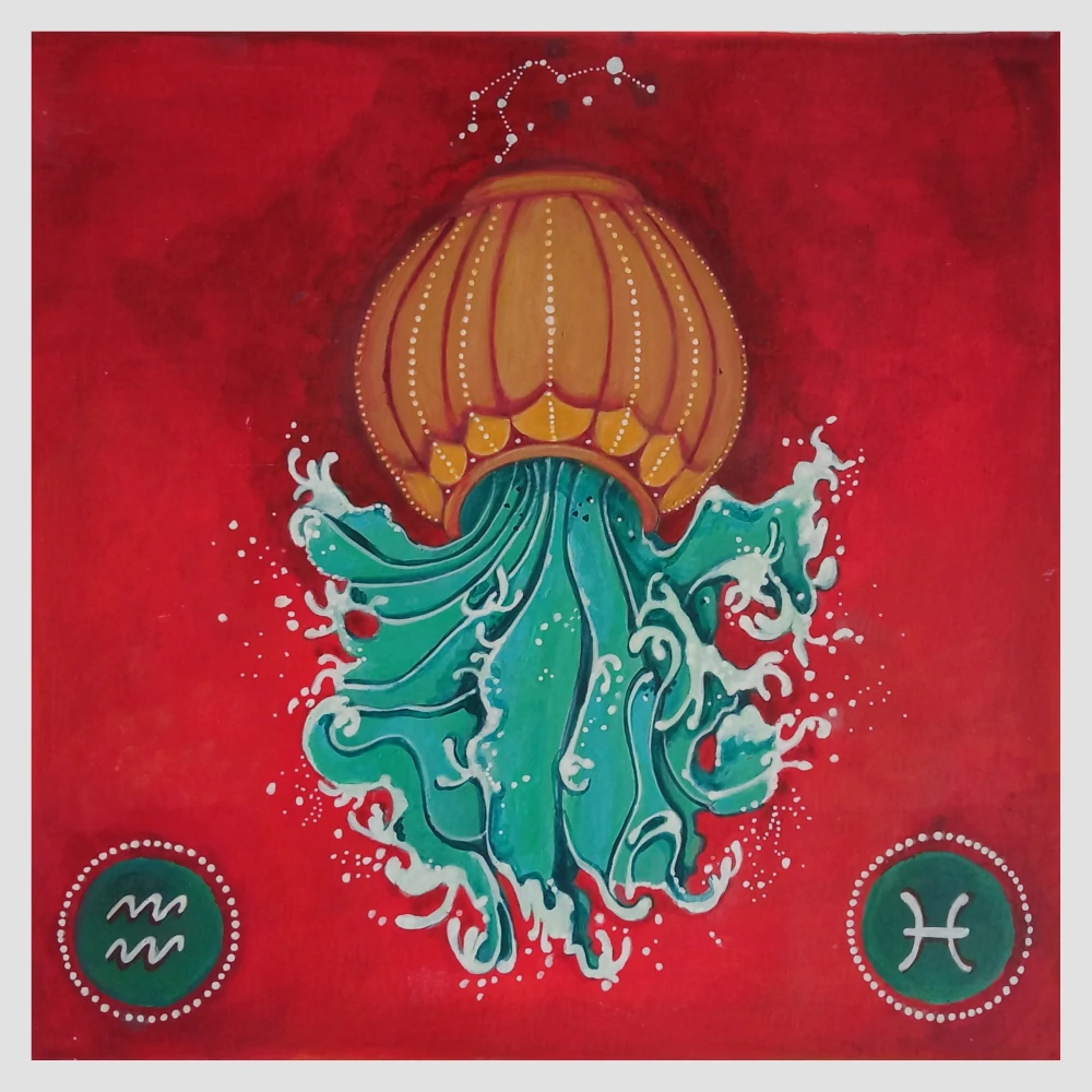 Dipinto segno zodiacale Acquario