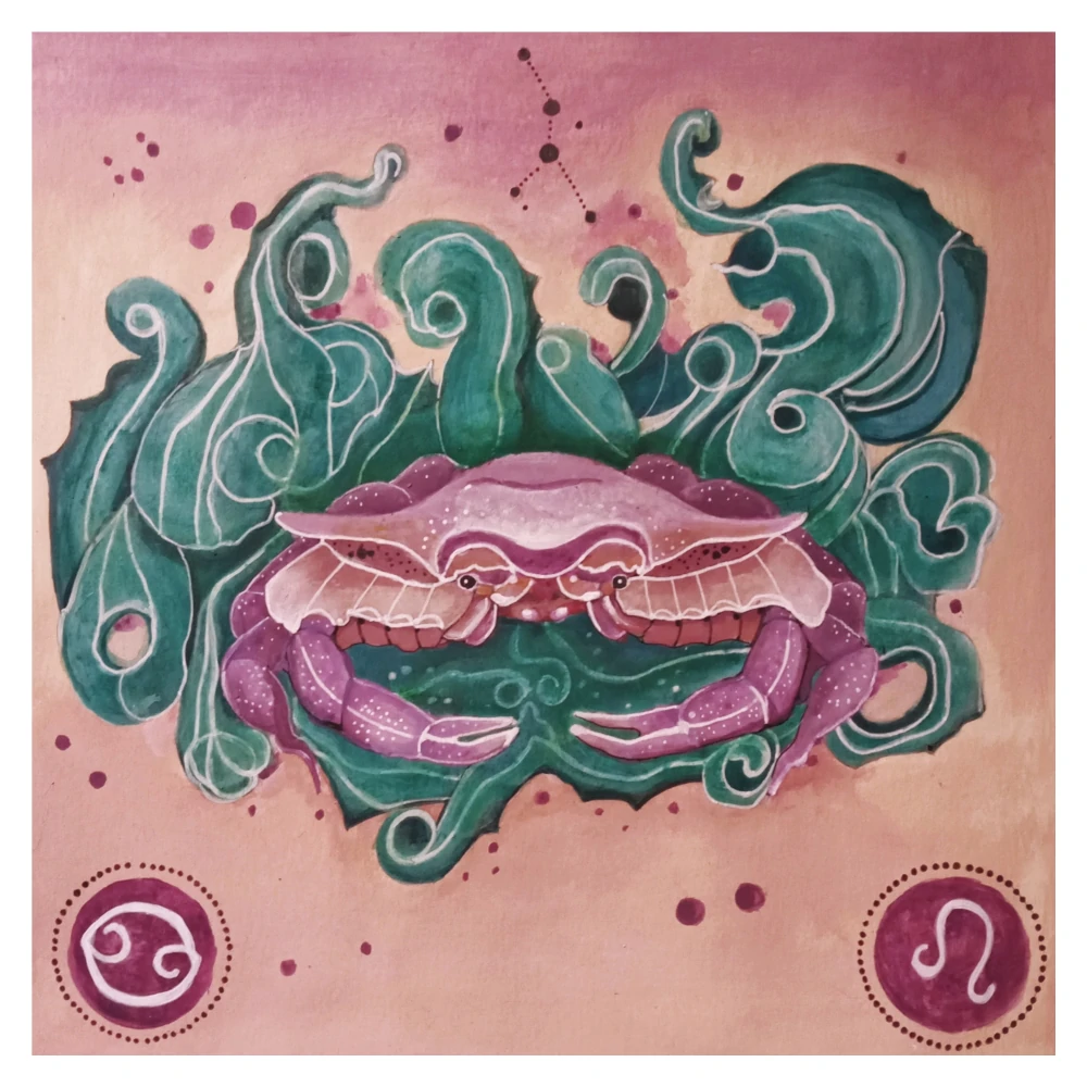 Dipinto segno zodiacale Cancro