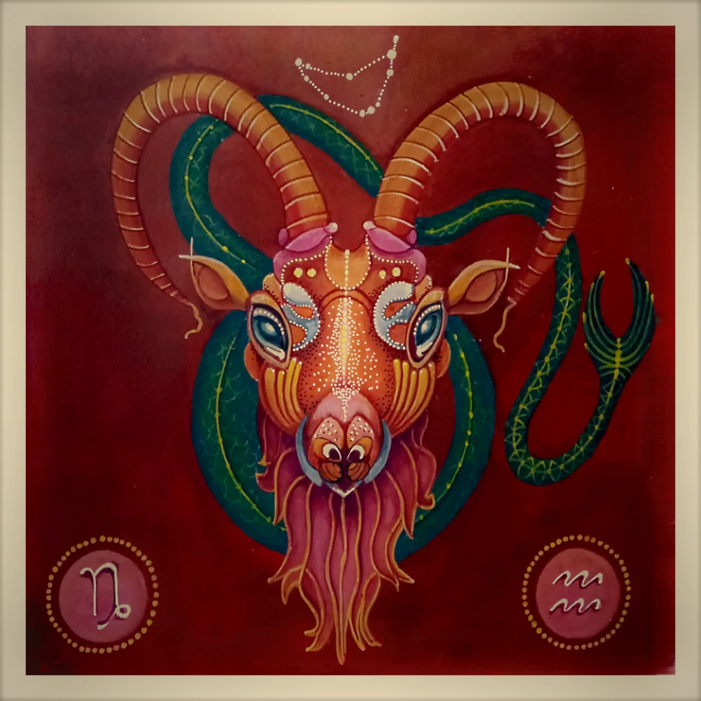 Dipinto segno zodiacale Capricorno