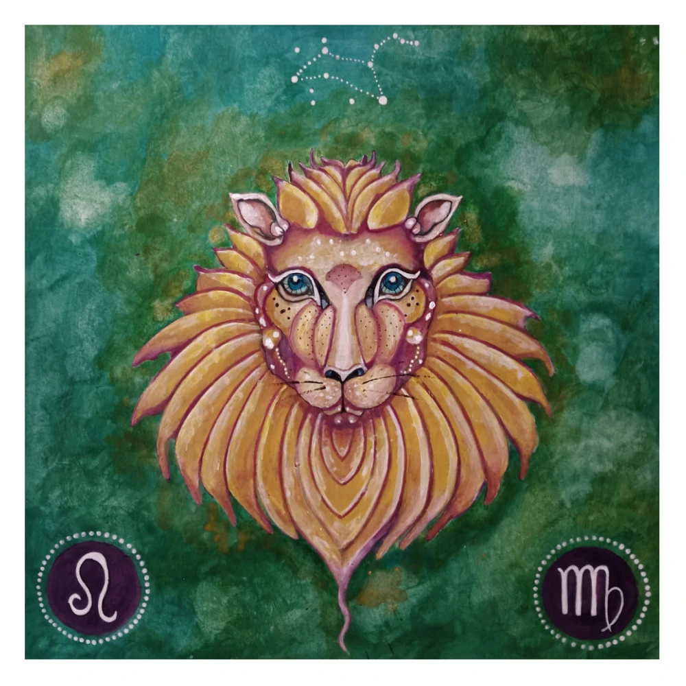 Dipinto segno zodiacale Leone