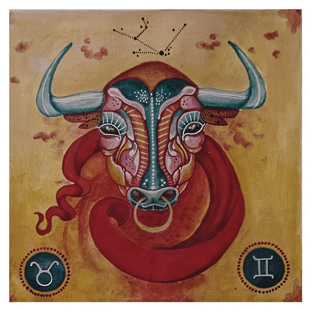 Dipinto segno zodiacale Toro