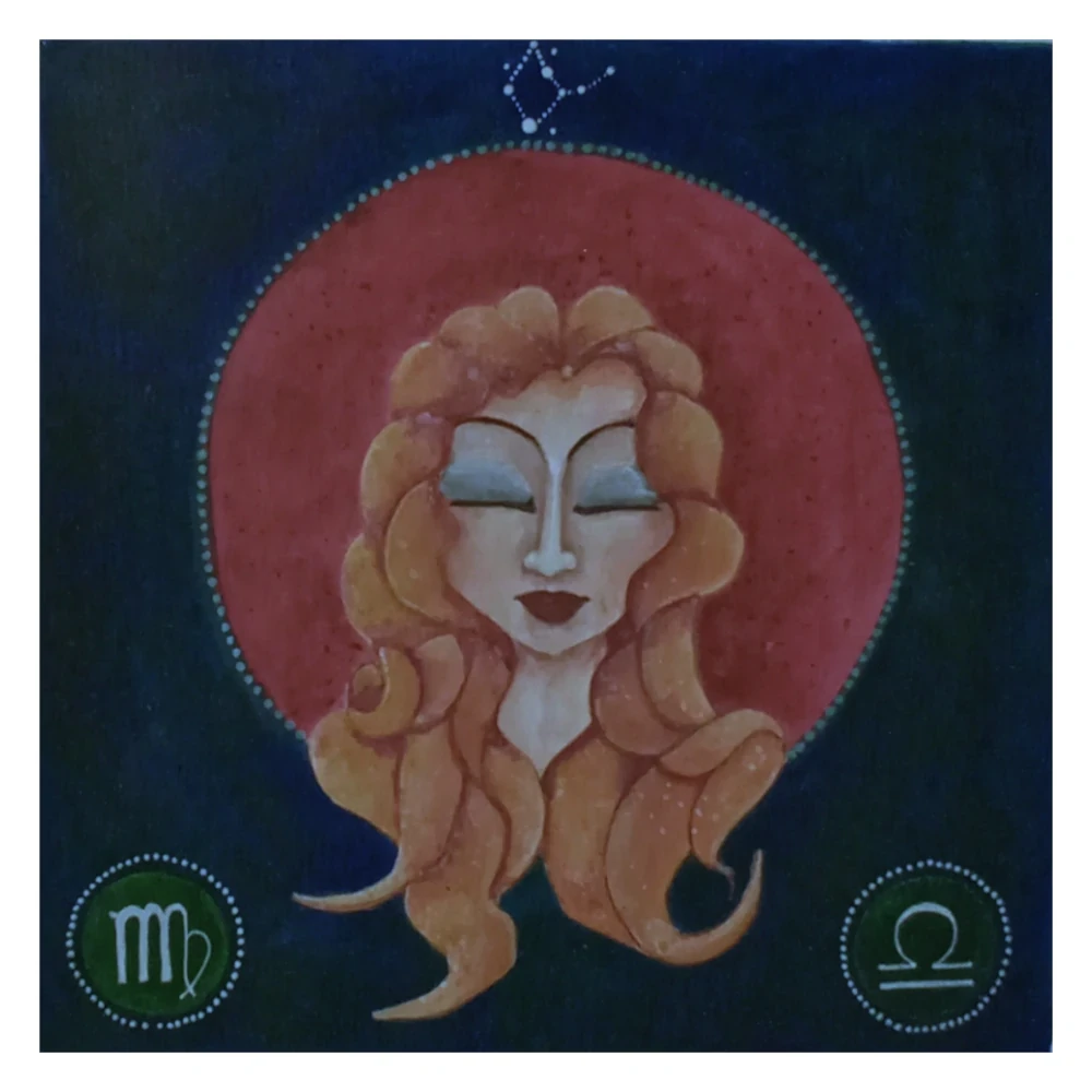 Dipinto segno zodiacale Vergine