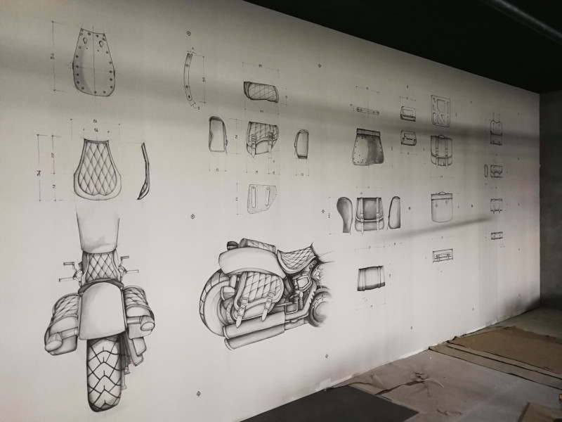 Dipinto su muro aziendale