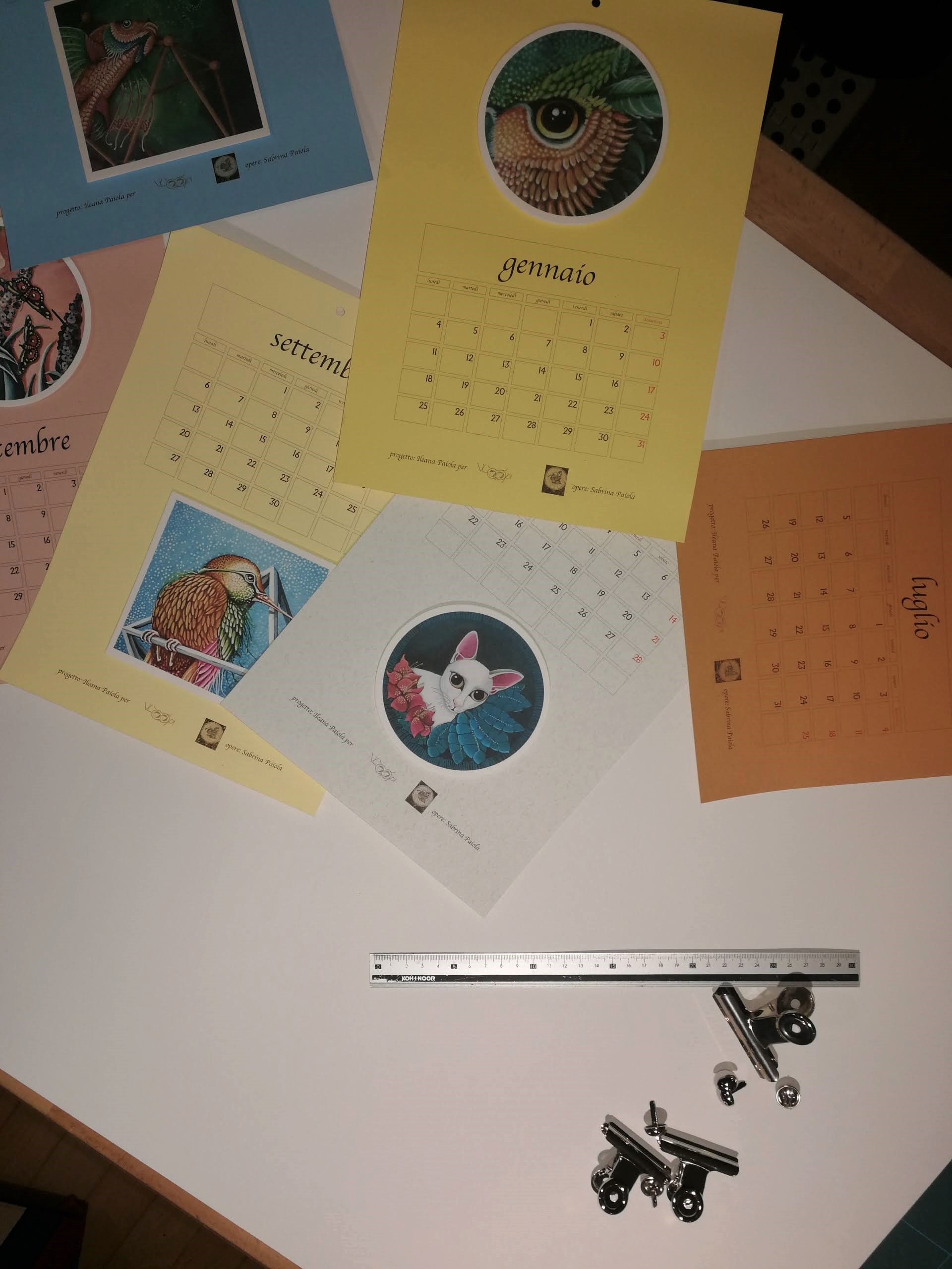 Calendario Artistico con Animali