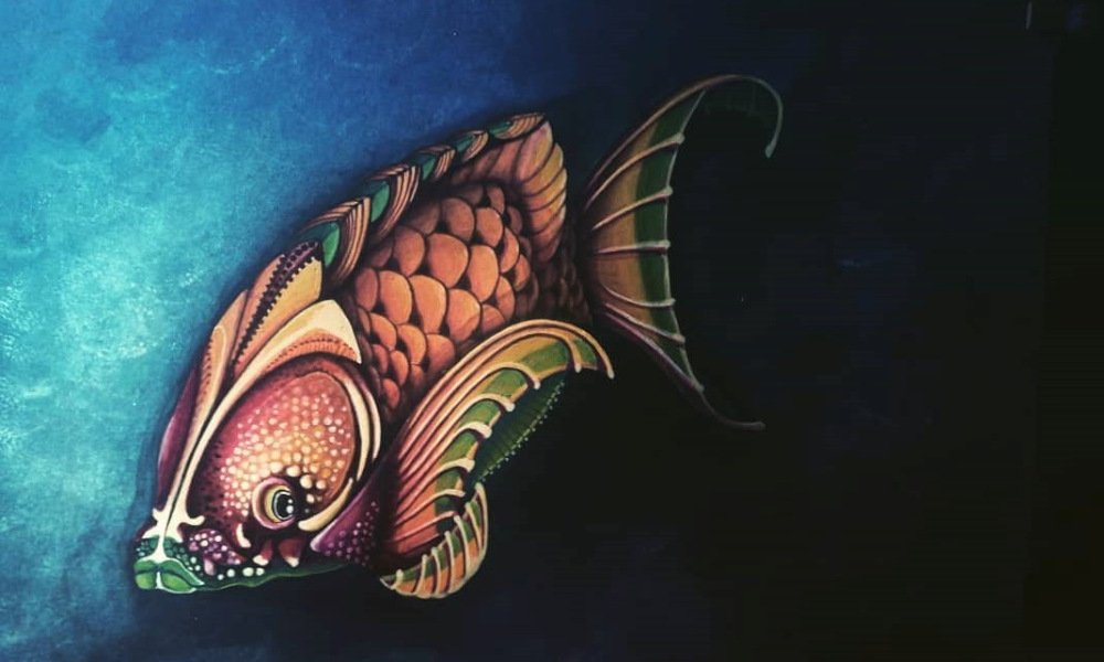 Piccolo Pesce Dipinto su tela
